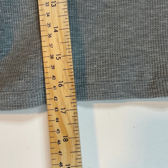 Wild Fable Crop Top Long Sleeve Grey Waffle Texture Size L - Picture 9 of 9